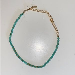 Turquoise and Gold Choker